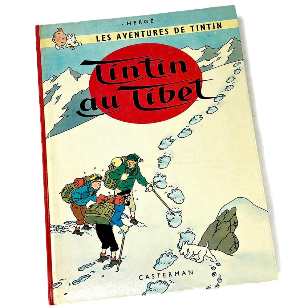 Vintage Adventures of Tintin in Tibet Book